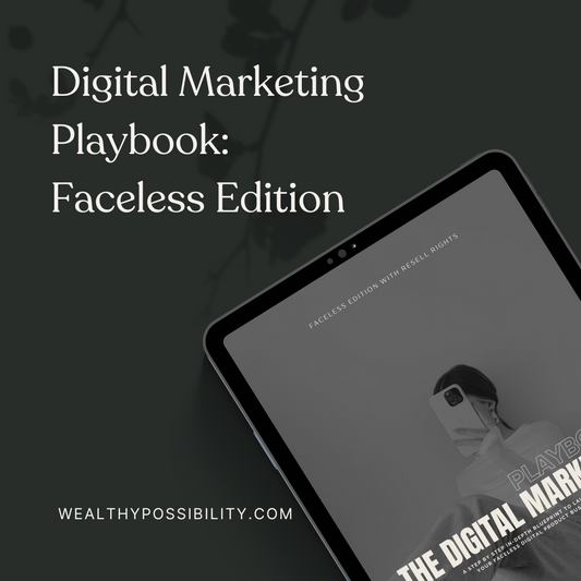 Digital Marketing Playbook: Faceless Edition (With Master Resell Rights)